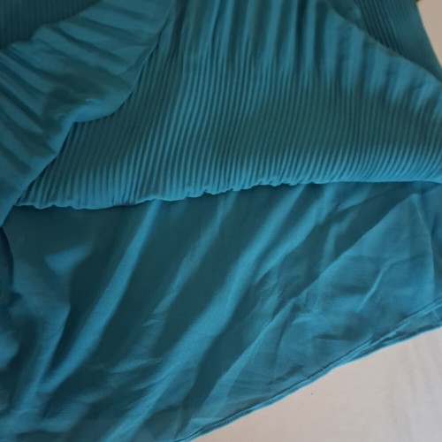 Michael Kors blouse aqua marine with silver shoulder details like new