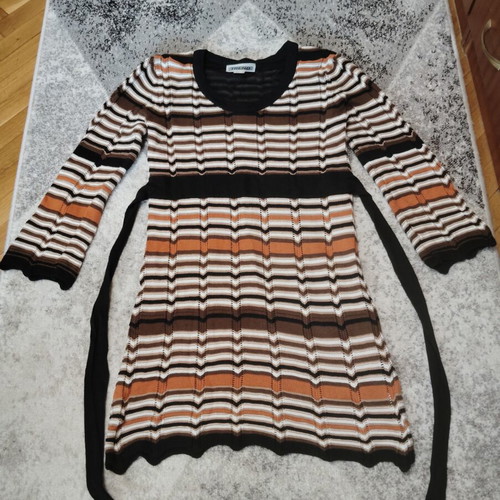 Women's knitted dress, multicolor, made to order