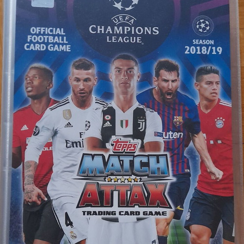 Champions League 2018-2019 Match Attax album with 424/443 cards like new