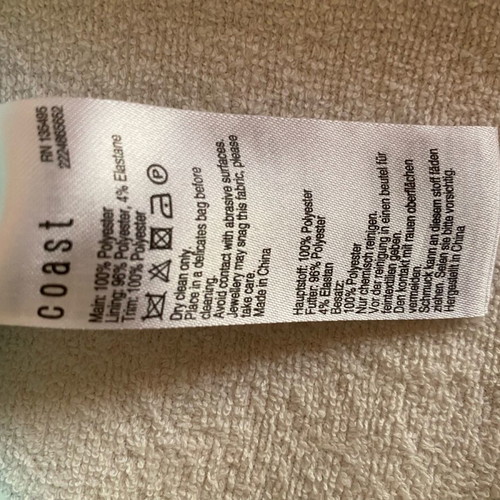 Coast cocktail dress like new, turquoise, size XL