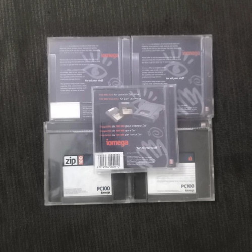 Iomega Zip Disk 100MB Cartridge set of 5 like new