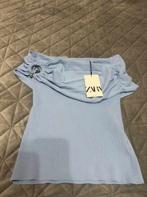 Zara blouse new, size S, baby blue