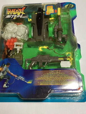 Max Steel N-Tech Emergency Gear sealed card new