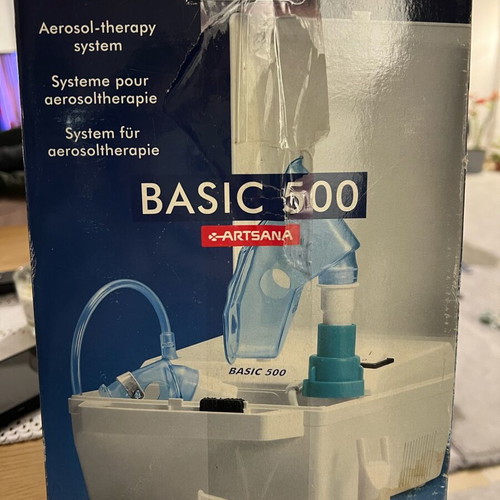 Basic 500 nebulizer new with two masks for adults and children