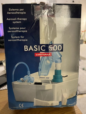 Basic 500 nebulizer new with two masks for adults and children