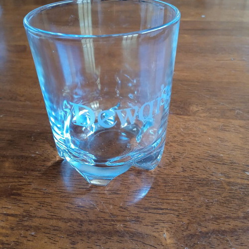 Dewar's whiskey glass like new, collectible glass