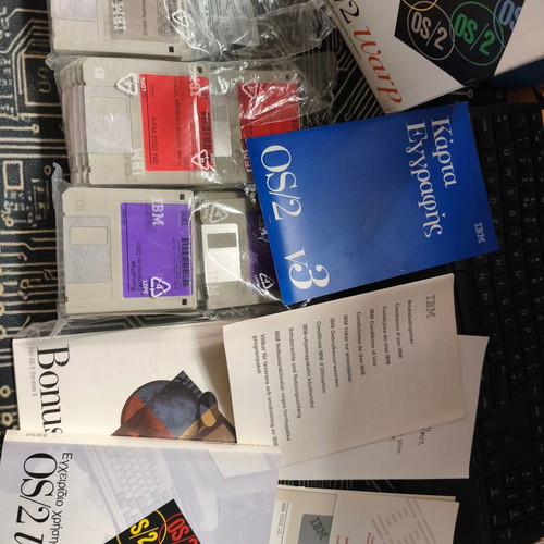IBM OS/2 Warp Version 3 Greek National Language Edition mint condition, complete in box