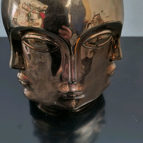 Vase in bronze color like new, impressive