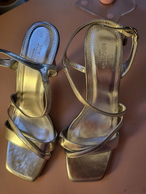 Migato silver sandals new, size 39
