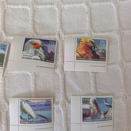 Greek stamps 2001 mint condition, flora and fauna series