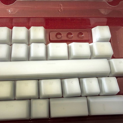 Razer Phantom keycaps like new, white
