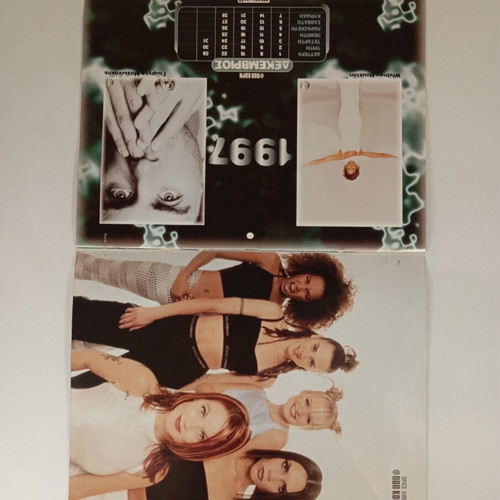 Vintage Maxell Pop Korn 1997 wall calendar used, 90s music