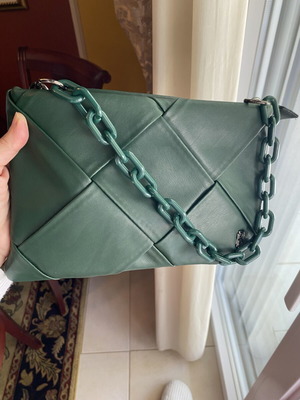 Τσάντα Bag to Bag χιαστί καινούργια, πράσινη με θήκες