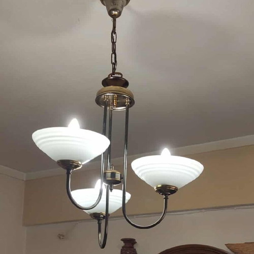 Set of 3 ceiling lights like new for living room, hall, and kitchen