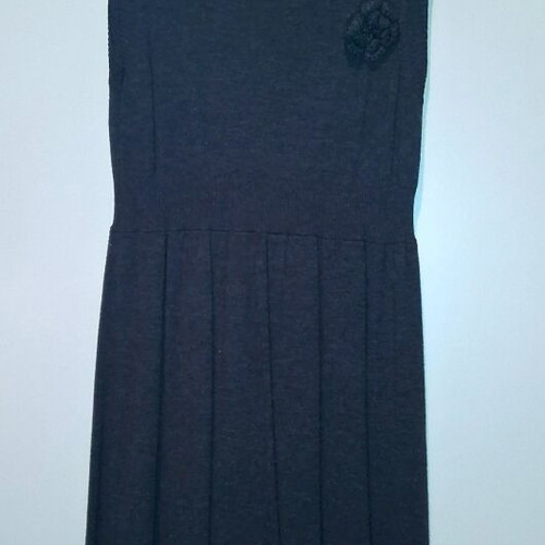 Sleeveless Turtleneck Dress Gray Like New