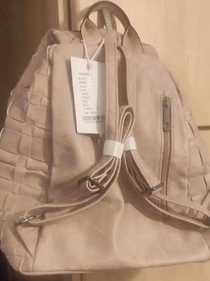 soft pink backpack unused