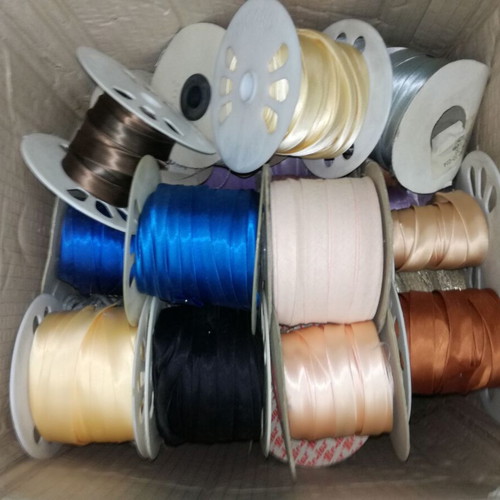 Fabric ribbons like new, pack of 15 rolls