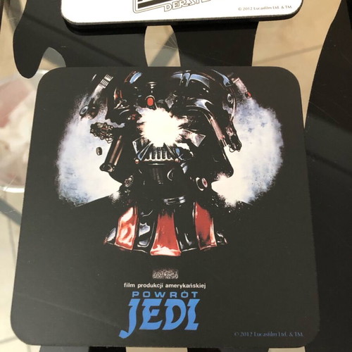 Star Wars set of 13 square coasters like new with original trilogy posters