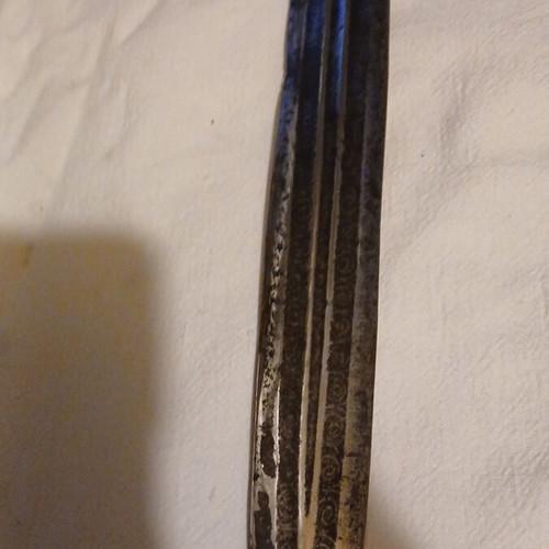 Old Kinzhal from Caucasus decorative knife used with wooden handle