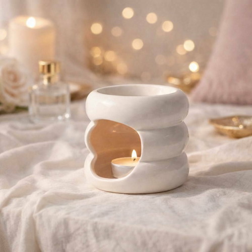 Ceramic aroma diffuser white color new, minimal design