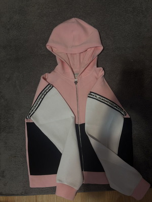 Guess women's hoodie, pink and multicolor