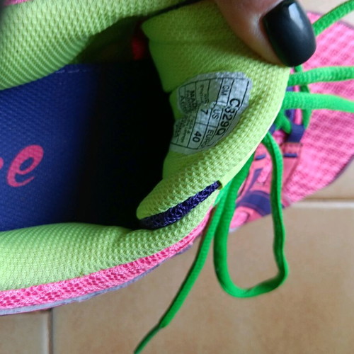 Asics Gel-Xalion athletic shoe used, size 40, pink