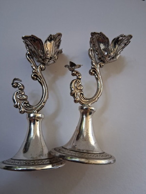 Vintage Italian candlestick set for taper candles