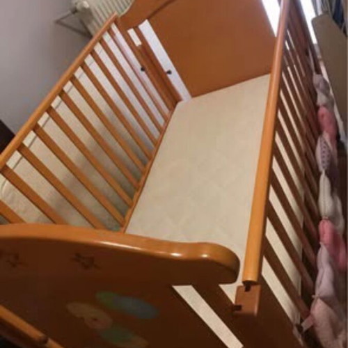 Cot with Grecostrom coco latex mattress like new, large with drawers