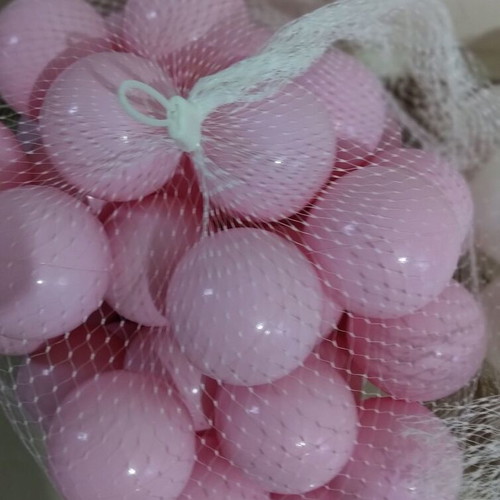 Playpen balls new, pink, about 50 pieces