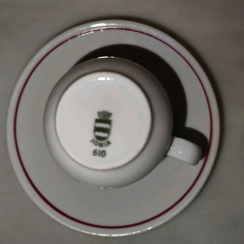 Collectible Greek coffee cups used, 3 pieces Lumidis and Ionia