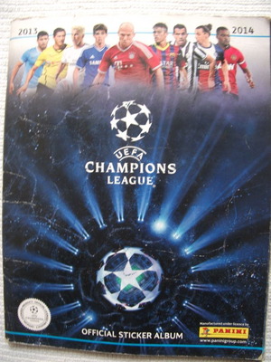 UEFA Champions League 2013-2014 sticker album used Panini