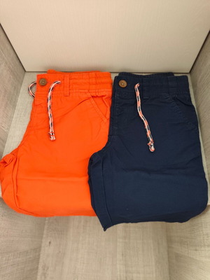Marks and Spencer bermuda shorts new, set of 2, blue and orange