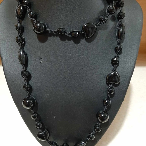 Necklace with black onyx new from personal collection