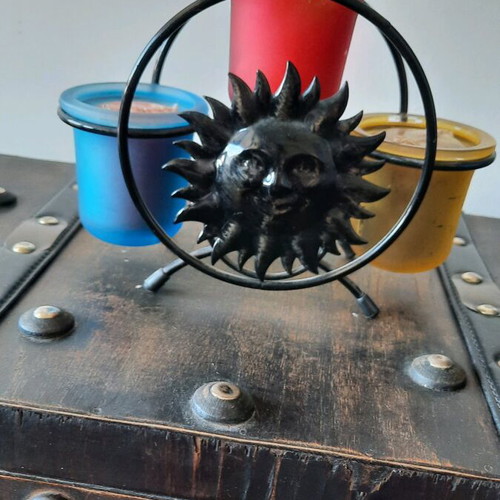 Decorative candle holder with tealight like new