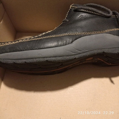 Lumberjack men's leather shoes black moccasins like new size 43