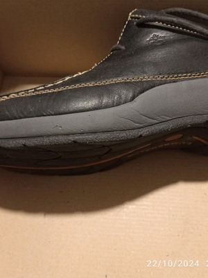 Lumberjack men's leather shoes black moccasins like new size 43