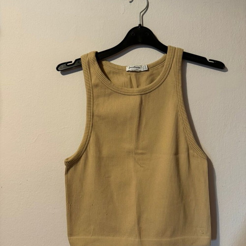 Crop top used, size M, beige from Stradivarius