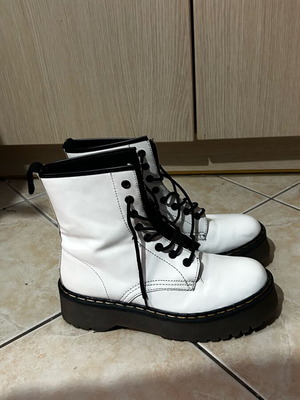 Corina white patent leather boots size 38 like new