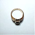  Χρυσό δαχτυλίδι 14Κ με ζαφείρι, 6.6γρ., νούμερο 63.