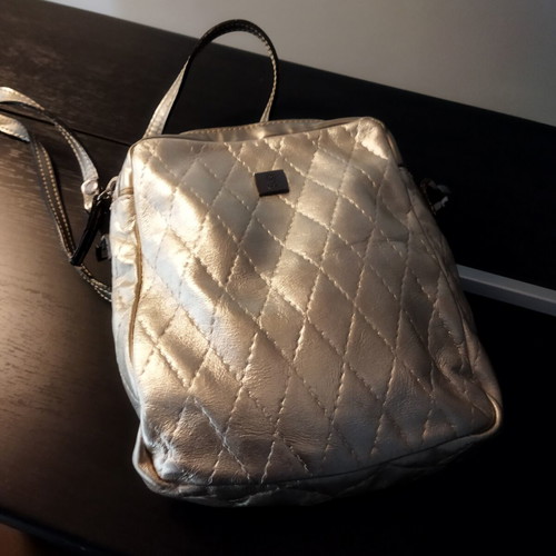 KEM crossbody bag metallic gold quilted