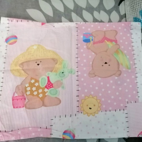 Baby bedding with pillowcase used