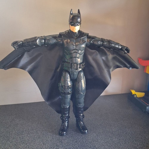 Batman figure with Spiderman gift, like new, approx. 30cm