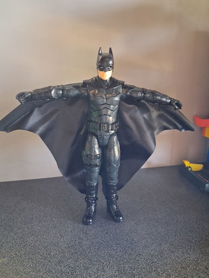 Batman figure with Spiderman gift, like new, approx. 30cm