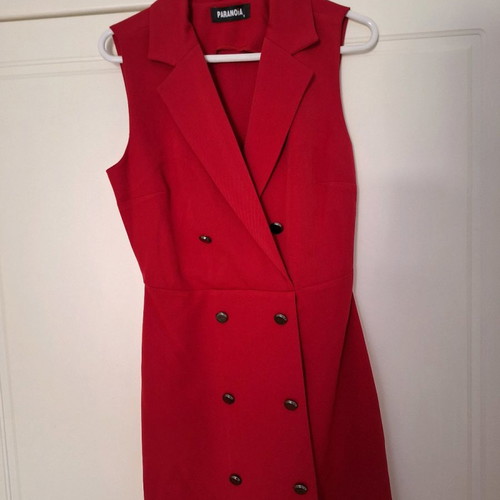 Paranoia sleeveless dress red new, size S