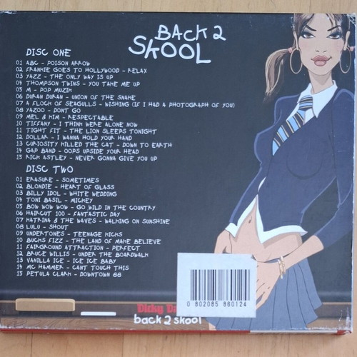 Back 2 Skool 2x CD compilation like new, 80's pop anthems