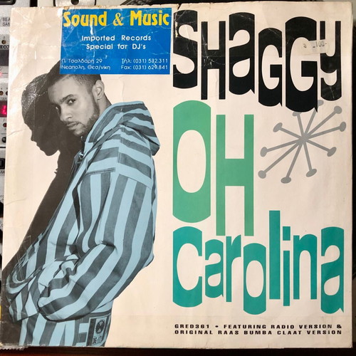 Shaggy Oh Carolina / Rivers Of Babylon vinyl used, 12", single