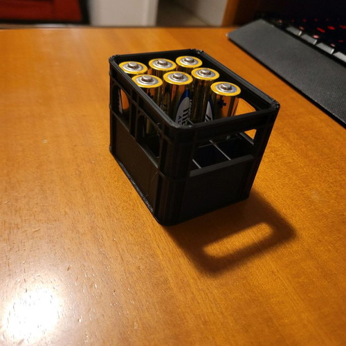 AA battery case in beer crate shape new