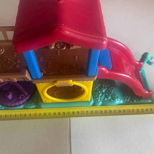 Fisher-Price Little People playground with slide and tic-tac-toe used