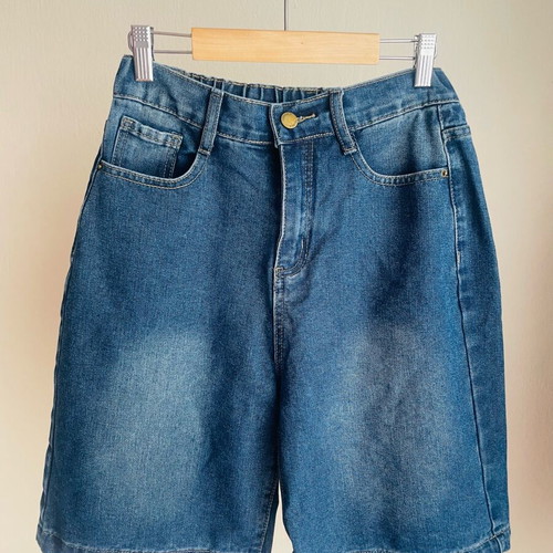 Women's denim bermuda shorts new, size M 38 10, blue