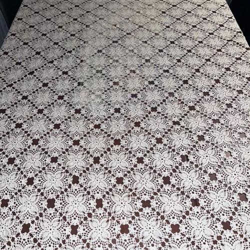Handmade crochet tablecloth new, 1.50x1.50, vintage